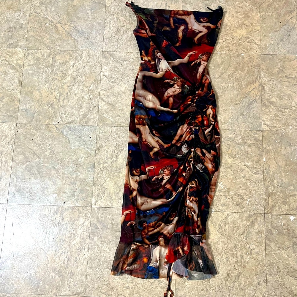 Renaissance Bodycon midi dress
